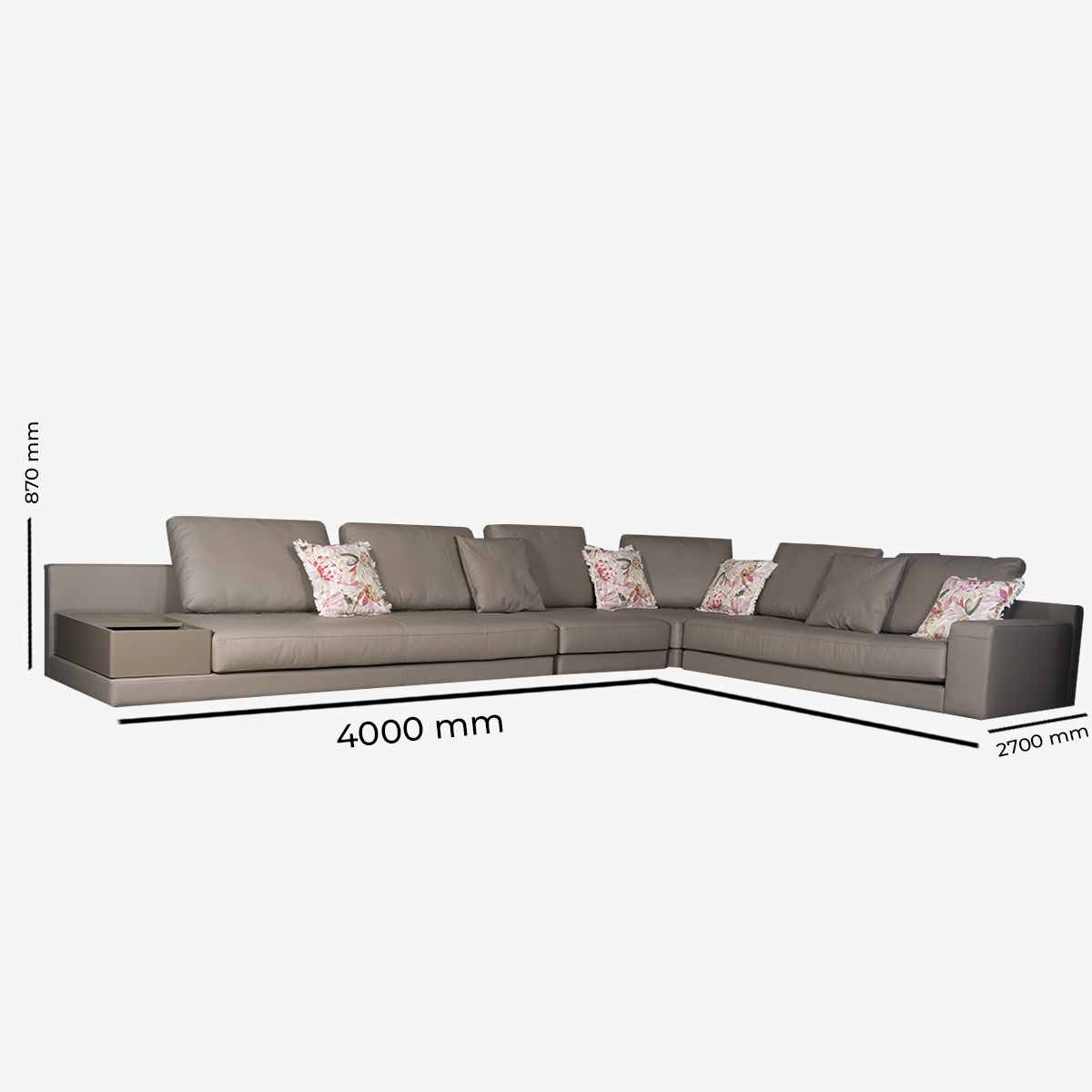 Jeddah Modular Sofa - Grey - Kingsford Grand Furniture
